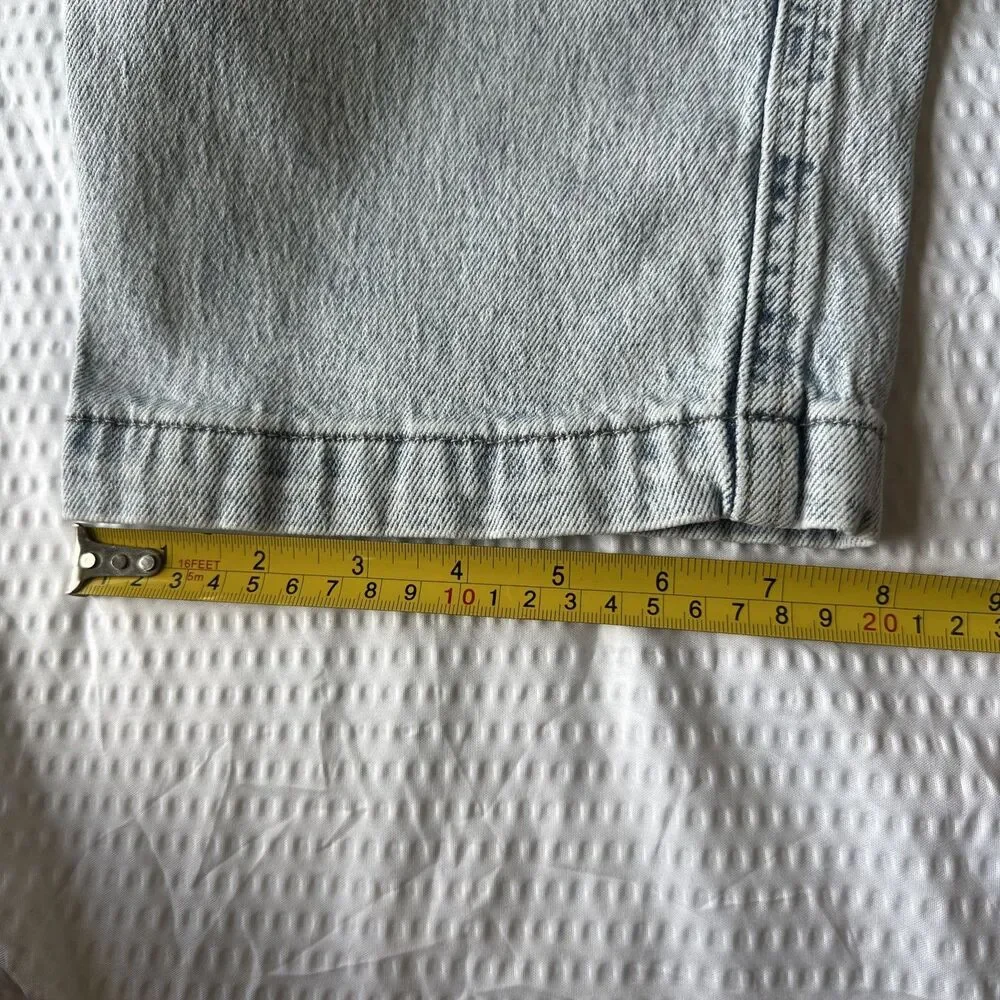 Hollister Men's Light Wash Baggy Cargo Jean Size 30x30